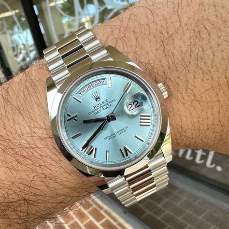 rolex day-date platinum president blue replica